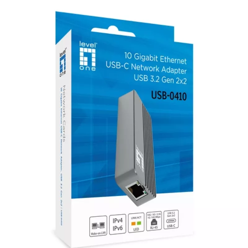 LevelOne USB-0410 Adaptador USB 3.2 Gen 1 Type-A para Gigabit Ethernet