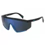 Óculos de sol unissexo Levi's LV-1008-S-OY4 shield - armação preta lentes cinzentas UV400