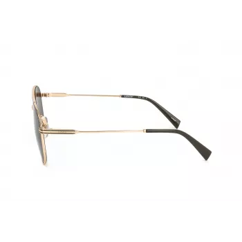 Óculos de sol unissexo LEVI'S LV-1013-S-J5G retangulares - armação preta, lentes cinzentas, 54 mm