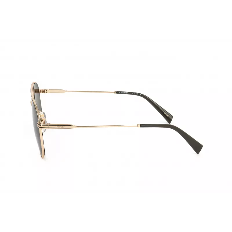 Óculos de sol unissexo LEVI'S LV-1013-S-J5G retangulares - armação preta, lentes cinzentas, 54 mm