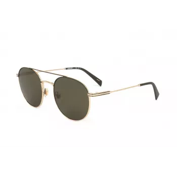 Óculos de sol unissexo LEVI'S LV-1013-S-J5G retangulares - armação preta, lentes cinzentas, 54 mm