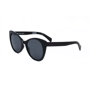 Óculos de sol LEVI'S LV-1015-S-807 mulher quadrados - armação preta, lentes cinzentas, proteção UV400