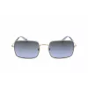 Óculos de sol LEVI'S LV-1019-S-BL unissexo retangulares - armação preta, lentes cinzentas fumadas 57 mm