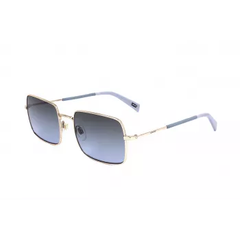 Óculos de sol LEVI'S LV-1019-S-BL unissexo retangulares - armação preta, lentes cinzentas fumadas 57 mm