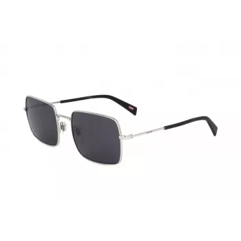 Óculos de sol unissexo LEVI'S LV-1019-S-IR - Armação preta, lentes cinzentas, 57 mm
