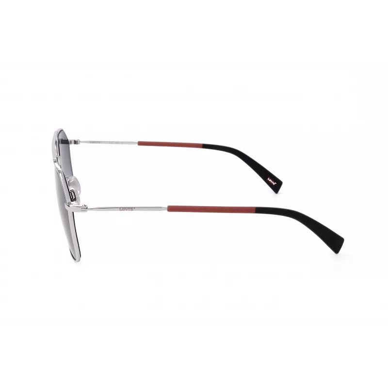 Levi's LV-1021-S-RD Óculos de sol Unissexo - Armação preta, Lentes cinzentas, 58 mm