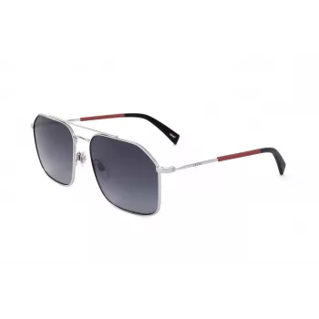 Levi's LV-1021-S-RD Óculos de sol Unissexo - Armação preta, Lentes cinzentas, 58 mm