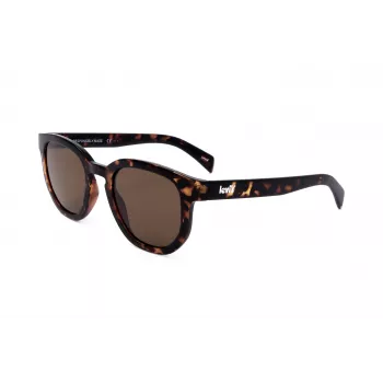 Óculos de sol LEVI'S LV-1022-S-086 unissexo retangulares - armação Havana, lentes castanhas, 51 mm