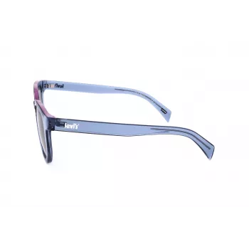 LEVI'S LV-1022-S-PJP óculos de sol unissexo retangulares - armação de acetato Havana, lentes verdes polarizadas, 51 mm
