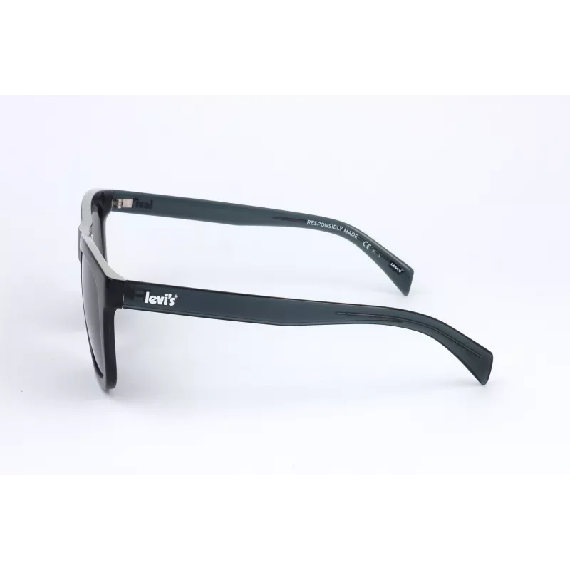 Óculos de sol unissexo polarizados LEVI'S LV-1023-S-PJP - armação preta/cinzenta, lente cinzenta, 53mm