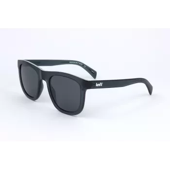 Óculos de sol unissexo polarizados LEVI'S LV-1023-S-PJP - armação preta/cinzenta, lente cinzenta, 53mm