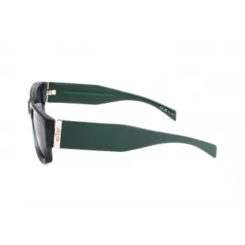 Óculos de sol retangulares unissexo LEVI'S LV-1033-S-1ED - armação preta lentes cinzentas 53 mm