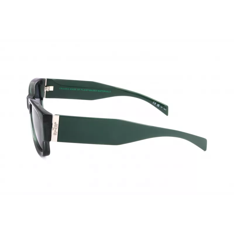 Óculos de sol retangulares unissexo LEVI'S LV-1033-S-1ED - armação preta lentes cinzentas 53 mm