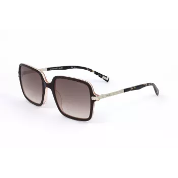 Óculos de sol retangulares de mulher LEVI'S LV-5018-S-MS5 - Armação de acetato Havana/tartaruga, lentes de policarbonato castanhas, proteção UV400, 54/20/145 mm