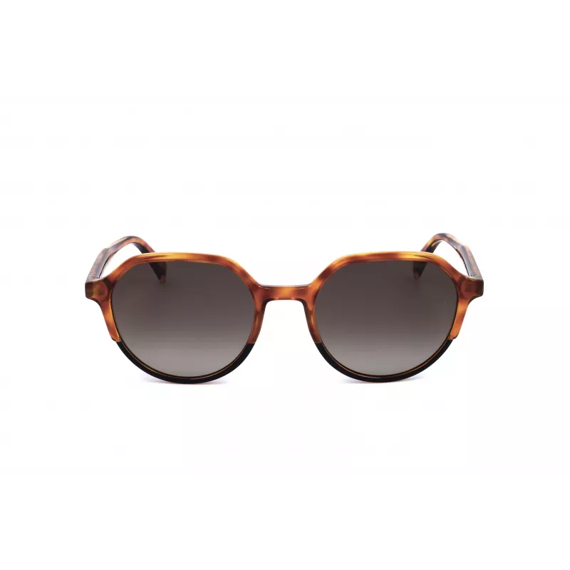 Óculos de sol unissexo LEVI'S LV-5023-S-581 com armação de acetato Havana e lentes de policarbonato cinzentas 54mm
