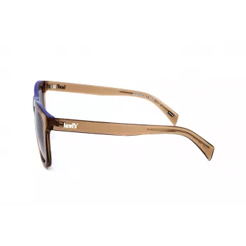 Óculos de sol unissexo LEVI'S LV1023S09GB - armação preta mate, lentes cinzentas, 53 mm