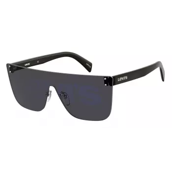 Óculos de sol unissexo LEVIS LV1001SKB7J98 - armação preta, lentes cinzentas, proteção UV400