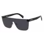 Óculos de sol unissexo LEVIS LV1001SKB7J98 - armação preta, lentes cinzentas, proteção UV400