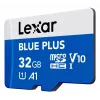 Cartão de memória Lexar BLUE PLUS microSDHC 32 GB, C10 A1 U3 V10