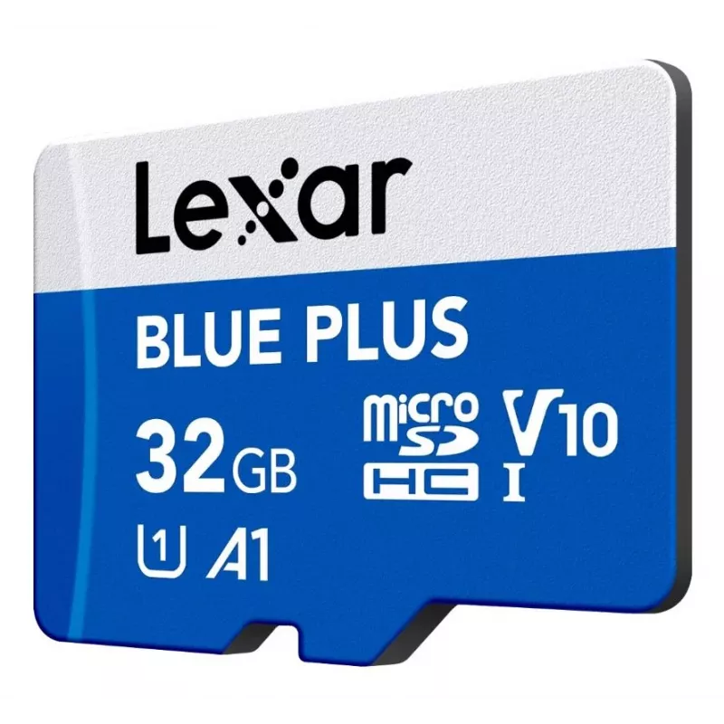 Cartão de memória Lexar BLUE PLUS microSDHC 32 GB, C10 A1 U3 V10