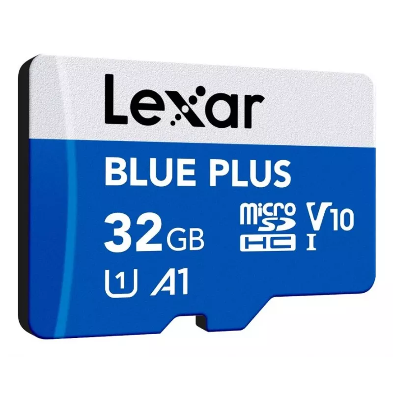 Cartão de memória Lexar BLUE PLUS microSDHC 32 GB, C10 A1 U3 V10