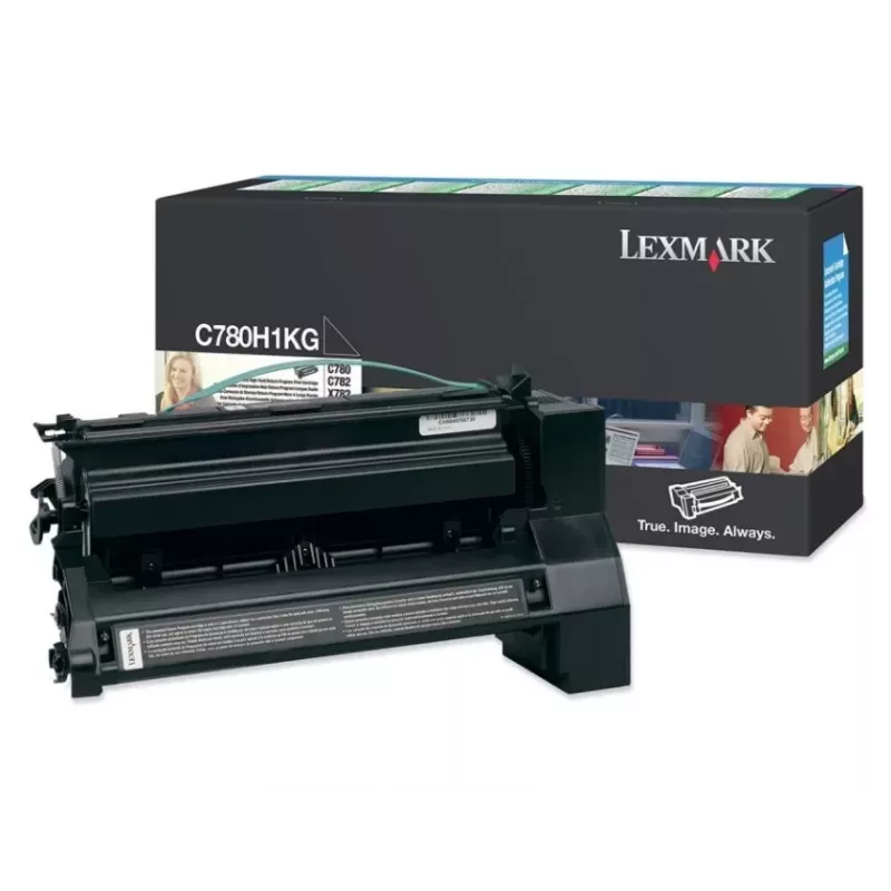 Lexmark tinteiro de toner original preto de alto rendimento (C780H1KG)