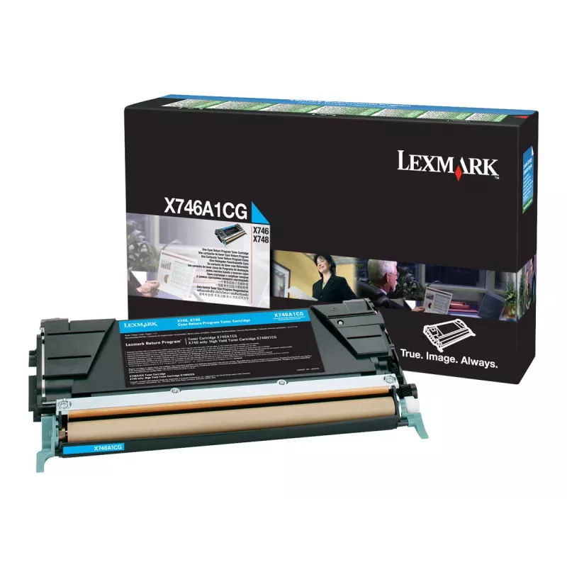 Lexmark X746A1CG tinteiro de toner ciano - para X746de, X748de, X748dte