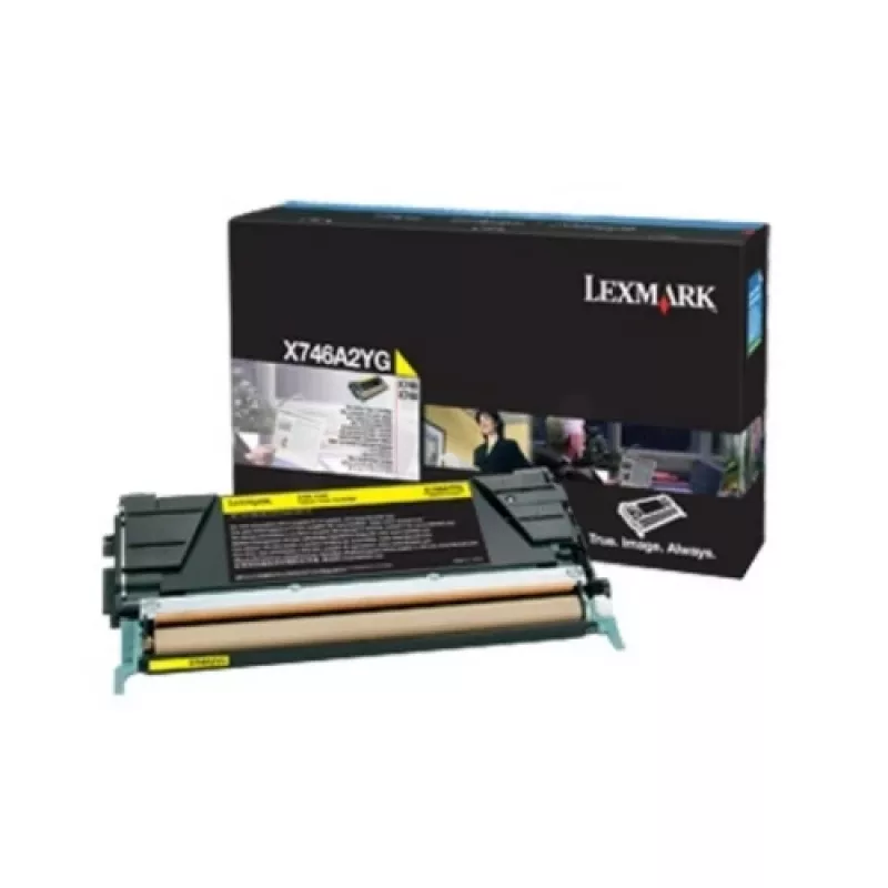 Lexmark X746A3YG Cartucho de Toner Amarelo para X746de, X748de, X748dte