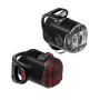 Conjunto de luzes LED Lezyne USB – 200 lúmenes à frente e 10 lúmenes atrás, IPX7, carregamento USB integrado