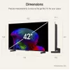 Televisor OLED LG Electronics OLED42C6ELB 42 polegadas 4K, preto, 120 Hz, triple-tuner, webOS Smart TV