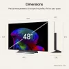LG Electronics OLED48C6ELB.AEUD Televisor OLED 4K de 48 polegadas, Preto, UltraHD/4K, Triple-Tuner, Painel 120Hz