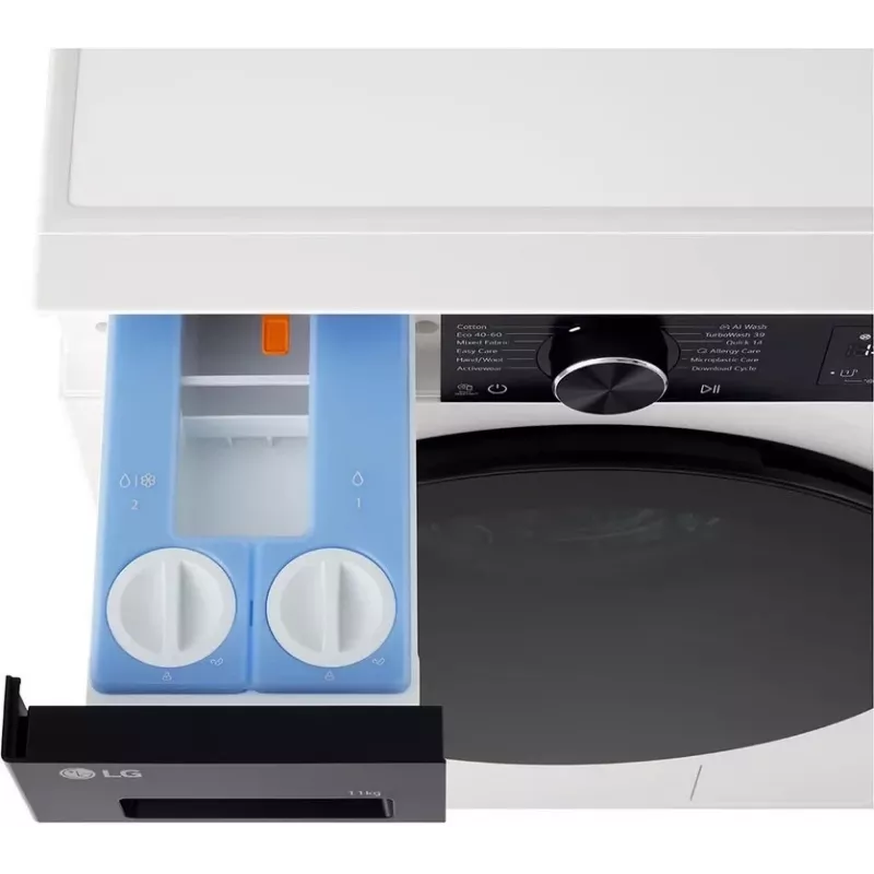 Máquina de lavar de carregamento frontal LG F4X5511TKB 11 kg com AI DD™ e Steam™ - Black Steel