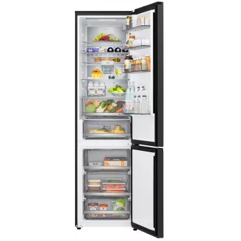 Combinado de frigorífico e congelador Bosch GBBS726BEV, Total No Frost, 384 L, preto mate, classe energética C, Inverter Linear Compressor, Wi-Fi