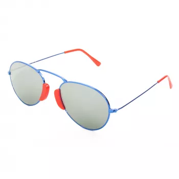 LGR AGADIR-BLUE08 Óculos de sol unissexo armação Havana lentes azuis 54/20/145 mm