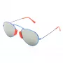 LGR AGADIR-BLUE08 Óculos de sol unissexo armação Havana lentes azuis 54/20/145 mm