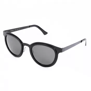 Óculos de sol unissexo LGR FELI-BLACK01 - armação preta, lentes cinzento escuro, 47/24/145 mm