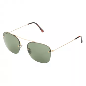 Óculos de sol LGR Maasai Gold 02 - acetato italiano feito à mão, proteção UV400, lente de 54 mm