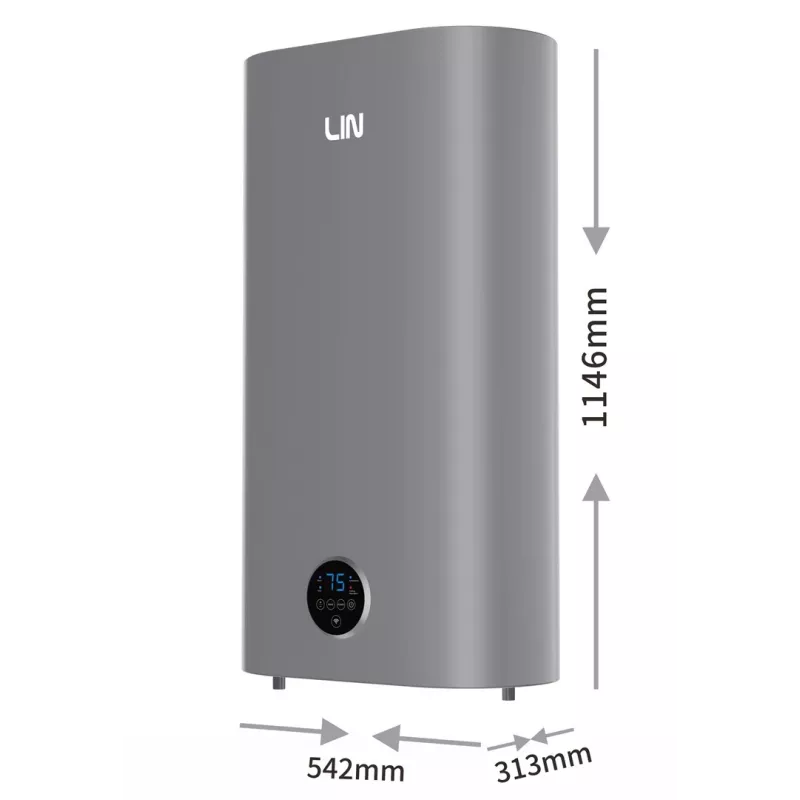 LIN LIFVD1SMGY 100L termoacumulador elétrico universal, cinzento, Wi-Fi