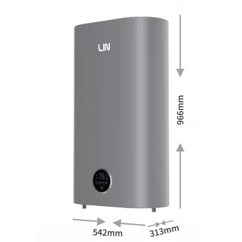 LIN LIFVD1SMGY Termoacumulador elétrico universal 80L, cinzento, Wi-Fi