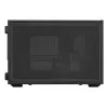 Caixa de PC Mini-Tower Lian Li DAN Cases B4 Wood Edition, Micro-ATX, painel frontal em nogueira, Preto