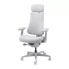 LiberNovo Omni Cadeira de escritório ergonómica dinâmica, Cinzento, Mesh, altura do assento 45 cm, braços ajustáveis 3D, capacidade 120 kg