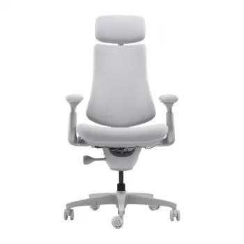 LiberNovo Omni Cadeira de escritório ergonómica dinâmica, Cinzento, Mesh, altura do assento 45 cm, braços ajustáveis 3D, capacidade 120 kg
