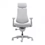 LiberNovo Omni Cadeira de escritório ergonómica dinâmica, Cinzento, Mesh, altura do assento 45 cm, braços ajustáveis 3D, capacidade 120 kg
