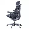 LiberNovo Omni Cadeira de escritório ergonómica com encosto ativo e função de massagem, preta