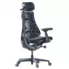 LiberNovo Omni Cadeira de escritório ergonómica com encosto ativo e função de massagem, preta
