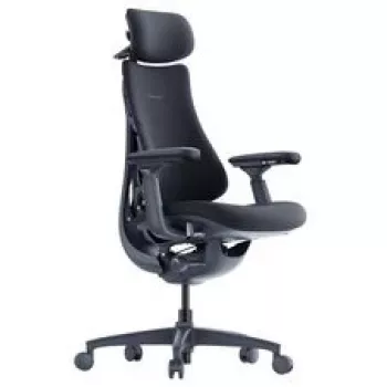LiberNovo Omni Cadeira de escritório ergonómica com encosto ativo e função de massagem, preta