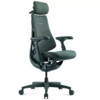 LiberNovo Omni Cadeira de escritório ergonómica com apoio lombar ativo e massagem - verde