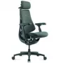 LiberNovo Omni Cadeira de escritório ergonómica com apoio lombar ativo e massagem - verde