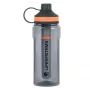 Garrafa com filtro de água Lifesystems 44030 600 ml com filtro de fibra oca substituível – cinzento/azul