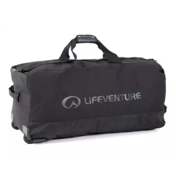 Mala de expedição Lifeventure 120L com rodas e rodas todo-o-terreno, preto